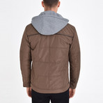 Hooded Jacket // Brown (XL)