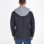 Hooded Jacket // Navy Blue (2XL)