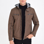 Hooded Jacket // Brown (M)
