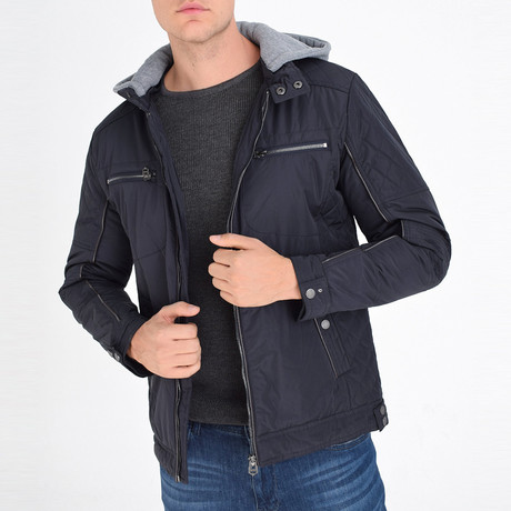Hooded Jacket // Navy Blue (S)