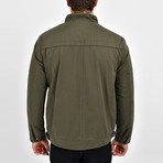 Twill Motto Jacket // Olive Green (XL)