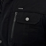 Twill Motto Jacket // Black (2XL)