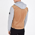 Shirt Vest Jacket // Tan (XL)