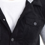 Shirt Vest Jacket // Black (L)