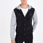 Shirt Vest Jacket // Black (L)