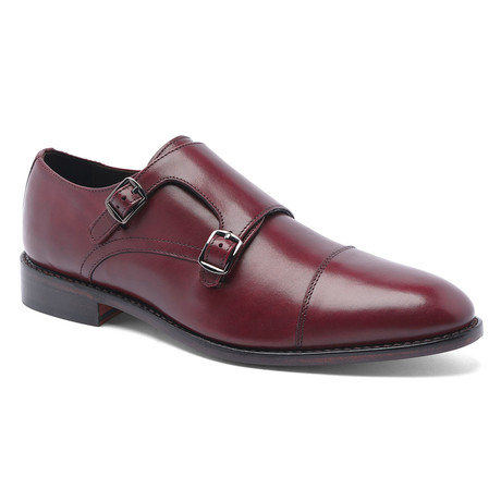 Roosevelt II Double Monk Strap // Oxblood (US: 7)