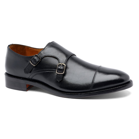 Roosevelt II Double Monk Strap // Black (US: 7)