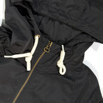 Half-Zip Pullover Hoodie // Black (S)