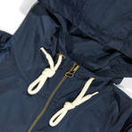 Half-Zip Pullover Hoodie // Navy (S)
