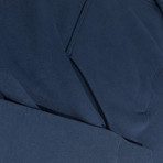Reverse Weave Pullover Hoodie // Navy (XL)