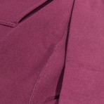 Reverse Weave Pullover Hoodie // Cranberry Mauve (L)