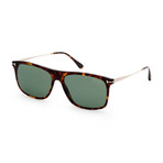 Men's FT0588-52R-57 Max Polarized Sunglasses // Dark Havana + Green