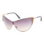 Women's FT0364-74B Vanda Sunglasses // Rose Gold + Gray Gradient