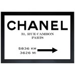 Couture Road Sign Minimalist (22"H x 32"W x 0.5"D)