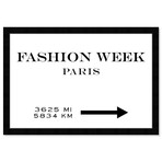 Fashion Week Road Sign (22"H x 32"W x 0.5"D)