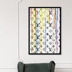 Oliver Gal Abstract 'Pop Art Drip of Luxury (32"H x 22"W x 0.5"D)