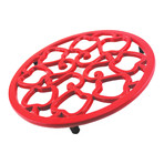 BergHOFF Neo Cast Iron Apple Trivet 7.5", Red