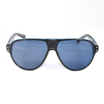 Unisex EV0725-044 MDL235 Sport Sunglasses // Black + Crystal Blue