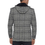 Shasta Overcoat // Checked Black (Small)