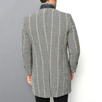 Appalachian Overcoat // Checked Gray (Small)