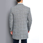 La Plata Overcoat // Checked Gray (Small)