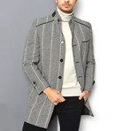 Appalachian Overcoat // Checked Gray (Small)