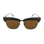 Unisex Cat Eye Sunglasses // Black + Brown