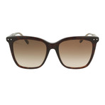 Women's Square Sunglasses // Brown + Bronze