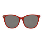 Women's Cat Eye Sunglasses // Red + Gray