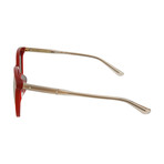 Women's Cat Eye Sunglasses // Red + Gray