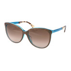 Women's 0095 Sunglasses // Brown + Turquoise