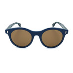 Men's M0041 Sunglasses // Blue + Brown