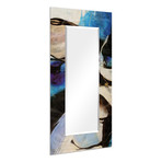 Motivos Rectangular Beveled Mirror // Free Floating Printed Tempered Art Glass