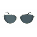 Unisex Sliver Polarized Sunglasses // Silver