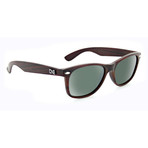 Unisex Revtown Polarized Sunglasses // Matte Dark Wood