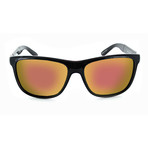 Unisex Hobnob Polarized Sunglasses // Shiny Crystal Black + Red