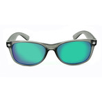 Unisex Revtown Polarized Sunglasses // Matte Crystal Gray