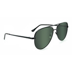 Unisex Flatscreen Polarized Sunglasses // Satin Black