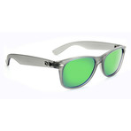 Unisex Revtown Polarized Sunglasses // Matte Crystal Gray