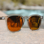 Unisex Totem Polarized Sunglasses // Shiny Crystal Gray