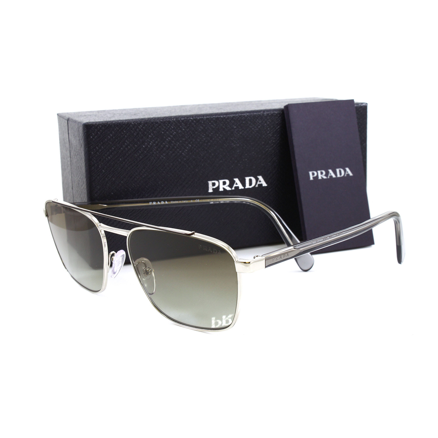 Prada // Men's PR61US Sunglasses // Brown + Silver - Prada & Versace ...