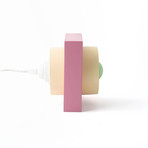 Donut Table Lamp // Pink + Yellow + Green