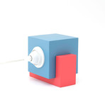 Marshmallow Table Lamp // Blue + Red + Pink