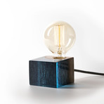 Epoxy Table Lamp // Blue