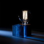 Epoxy Table Lamp // Blue