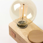 Wooden Table Lamp + Dimmer // Natural Wood