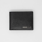 Textured Bi-Fold Wallet // Black V2