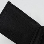 Textured Bi-Fold Wallet // Black V2