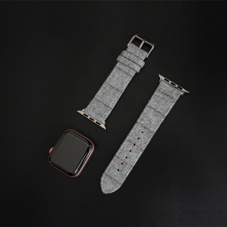 Flannel Collection // Apple Watch // Light Gray Double Stripe (38mm/40mm)