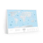 World Travel Map // Silver